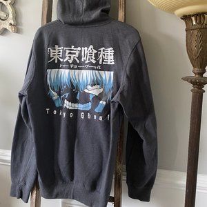 Tokyo Ghoul Zip-Up Gray Hoodie